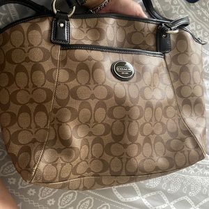 Authentic leather Coach purse